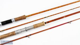 Sharpe's Aberdeen The J S Sharpe Impregnated split cane Salmon spinning rod 9'3