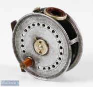 A Carter & Co Ltd London Alloy Fly Reel, 3 3/8