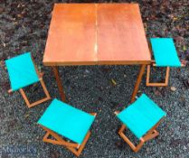 Folding Picnic Table with 4x Stools measures 27
