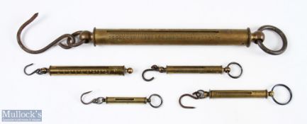 Selection of Spring balance scales features Hardy Bros 4