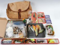 Quantity of Traditional Salmon Fly Tying materials including a near complete Toucan breast, Speckled