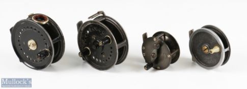Collection of various named fly casting reels (4) Allcock 2.5