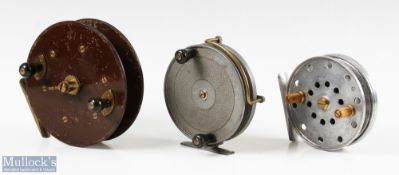 3x various centre pin reels - Eton Sun 5