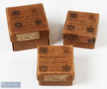 Three Hardy Card Boxes for No.1 Hardex Reel, Sunbeam Reel, and one unmarked, very good condition (