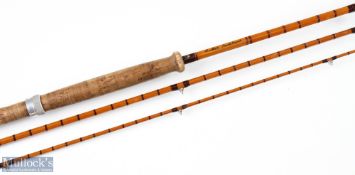 Lawson Bishop Auckland The St Mary Split Cane Fly Rod, 11' 2pc, agate lined butt/tip ring, 16
