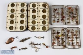 Ogden Smith London very unusual black japanned spring lid fly box 5