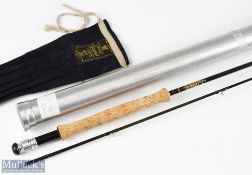 Hardy Bros' Alnwick Graphite 9ft 6ins 2pc fishing rod line 6/7, No CW26945, very light use with
