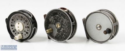 Collection of trout alloy fly reels (3) - Arthur Allan Ltd West Nile Street Glasgow, 3.5