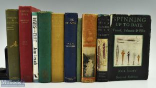 Assorted Fishing Book Selection featuring The Salmon, Angling Ways, Trout Fishing Dances with Trout,
