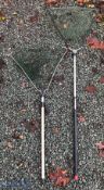 The Viking Knotless folding triangular head landing net 19