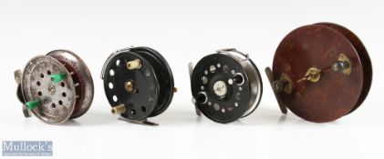 Collection of various makers trotting reels and a fly reels (4) Eton Sun 5