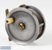 Dingley Salmon Reel stamped J Bernhard & Son, Makers 45 Jermyn Street, St James's SW London 4.25