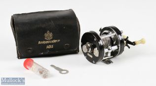 ABU of Sweden 5001C Ambassadeur Multiplier reel No 730801, with spares, spanner and instructions, in