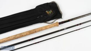 Daiwa Made in Scotland Whisker Carbon Salmon Fly Rod, 5' 3pc line 10/11#, 26