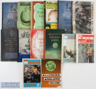 Allcocks Fishing Angler Guides and trade catalogues all by Allcocks 1936-1969, to include 1936-37,