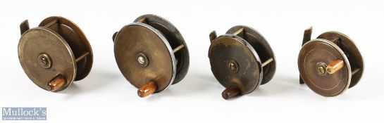 Allocks & Co Ltd Redditch brass Centre Pin Reel, 3