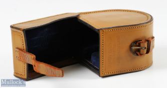 Hardy Alnwick 'D' block leather reel case 4
