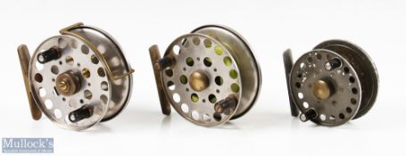 Collection of Sea/Pike Centre Pin Reels (3) - Fine Grice & Young Seajecta Mk. II 3.5