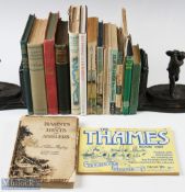 Assorted Fishing Books to include the complete angler, sports and pastimes library course fishing in