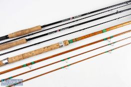 James Aspindale Redditch The Silver Dale whole cane/split cane float rod 13' 3pc plus spare tip (mid