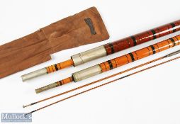 Sowerbutts & Son 21' Spanish Reed Roach Pole in four sections with two tops of reed with spliced