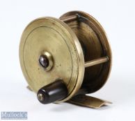 C Farlow & Co, Makers London 191 The Strand London, brass fly reel c1890 - 2.25