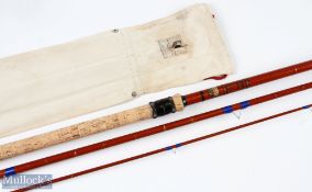 Mitre Hardy True Cast fibre glass Float Rod, 12' 3pc No 46282, fully refurbished drop rings, 21