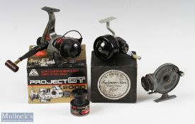 Milwards, Allcock and Ryobi Spinning reels (3) - Milwards 'Swimmaster Encased Control Reel' in