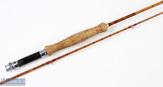 J B Cox Split Cane Brook Rod No 18351, 7'6