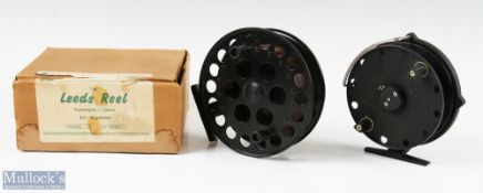 2x Unused Large Black Centrepin Reels - Lewham Products 