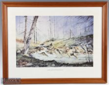 3x Framed Fishing Prints consists of 'Small Pools hold big surprises' 27x21