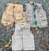 Englands Fly Fishers 'Doctors Jacket' Life Jacket Size XL, plus a Champion waistcoat jacket size XL,