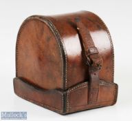 Hardy Bros Alnwick D Block leather reel case internal length 4 ½