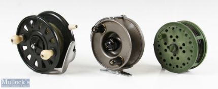 Collection of various constructed Salmon/Pike fishing reels (3) - Paramount Made in England 4.5