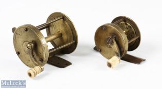 2x Vic Brass Multiplying Reels - 2.5 x 2