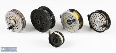 5x various trout fly reels - Still Water Trout Line Shooter 3 7/8