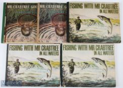 Mr Crabtree Goes Fishing 1st Edition book 1949 Bernard Venables plus 1959 Fishing with Mr Crabtree