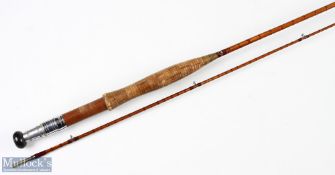 Goodwell Splilt Cane Fly Rod 6' 2pc chrome sliding reel fittings, red agate butt/tip rings, very