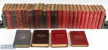Collection of scarce London Football Association yearly handbook full of statistics, fixtures,