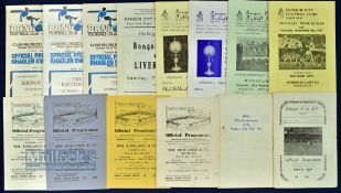 Selection of Bangor City home match programmes 1952/53 Port Vale, 1956/57 Rhyl, 1958/59 Northwich