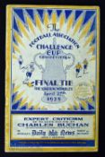 1929 FA Cup Final Football Programme at Wembley Bolton Wanderers v Portsmouth 27 April 1929; rusty