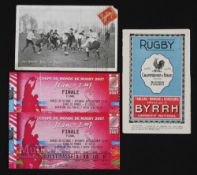 1900s and 1935-6 French Rugby Cards & Tickets Selection (4): One rugby Action photo postcard from