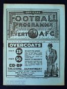 Pre-War Everton v West Brom 1935/36 football programme 11 April 1936 in excellent condition, no