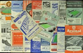 1955/56 Manchester Utd (Div. 1 Champions) selection of away match programmes to include Arsenal (4
