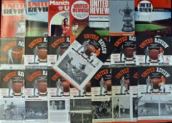Manchester Utd home match programmes v Tottenham Hotspur 1950/51, 1951/52, 1953/54, 1954/55, 1955/