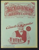 1936/37 Aston Villa Xmas match edition covering triple fixtures to include Huddersfield Town