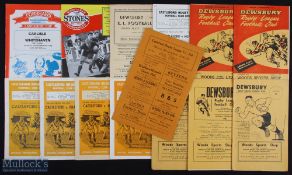 Collection of Castleford, Carlisle, Chorley Borough and Dewsbury Rugby League official match