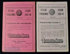 1946/47 Crewe Alexandra v Doncaster Rovers (Div. 3 Champions) match programme 22 January 1947,