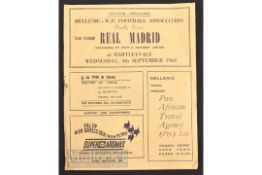 Rare 1964 Hellenic, Western Province Football Association (SA) v Real Madrid Souvenir football