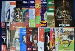 Selection of big match football programmes and other sports - European Competitions, Friendlies,